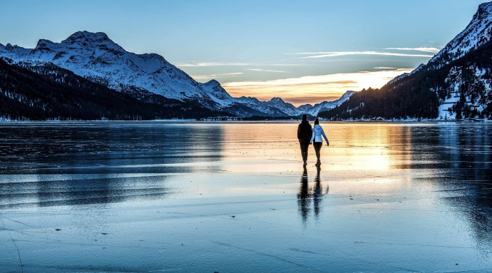 Engadin im Winter