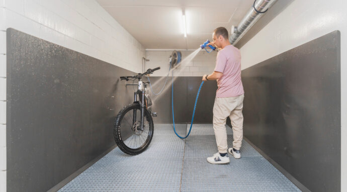 Bike-Dusche